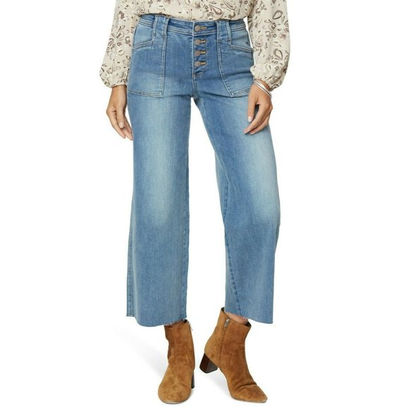 NEW NYDJ Teresa Button Fly Wide Leg Jeans